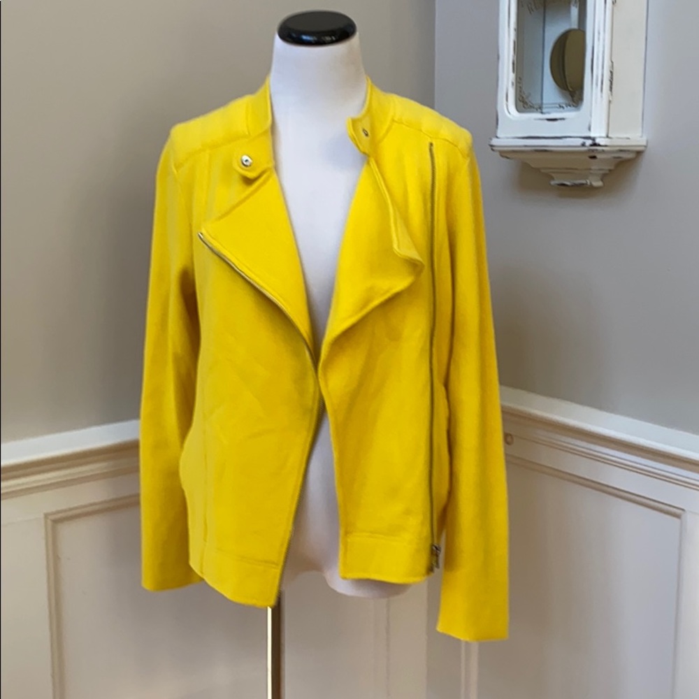 Ralph Lauren cotton knit moto sweater